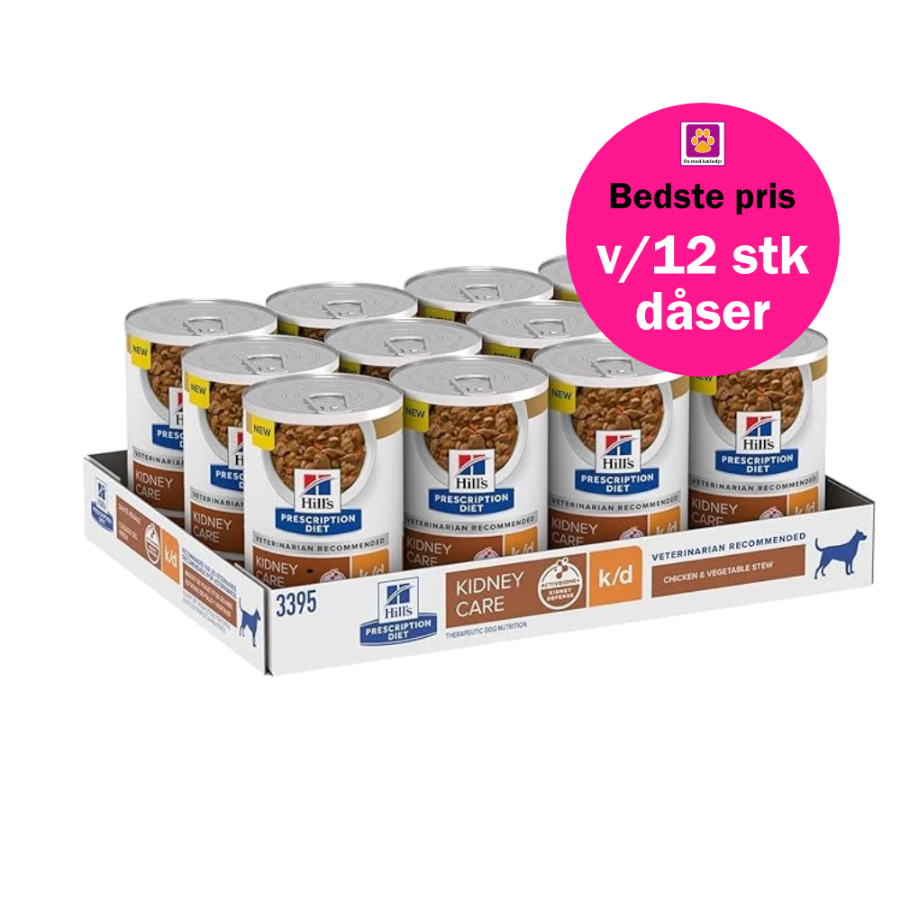 Hill's PRESCRIPTION DIET k/d Kidney Care Stew hundefoder med kylling og tilsatte grøntsager