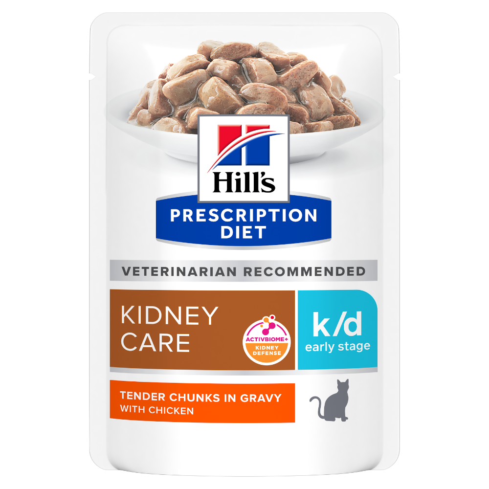 Hill’s PRESCRIPTION DIET k/d Early Stage vådfoder til katte med kylling - Nyrepleje i tidligt stadie