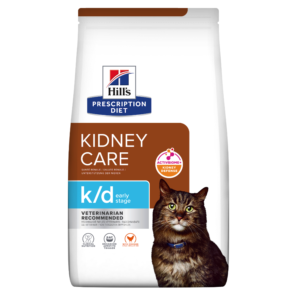 Hill’s PRESCRIPTION DIET k/d Early Stage tørfoder til katte med kylling - Nyrepleje i tidligt stadie
