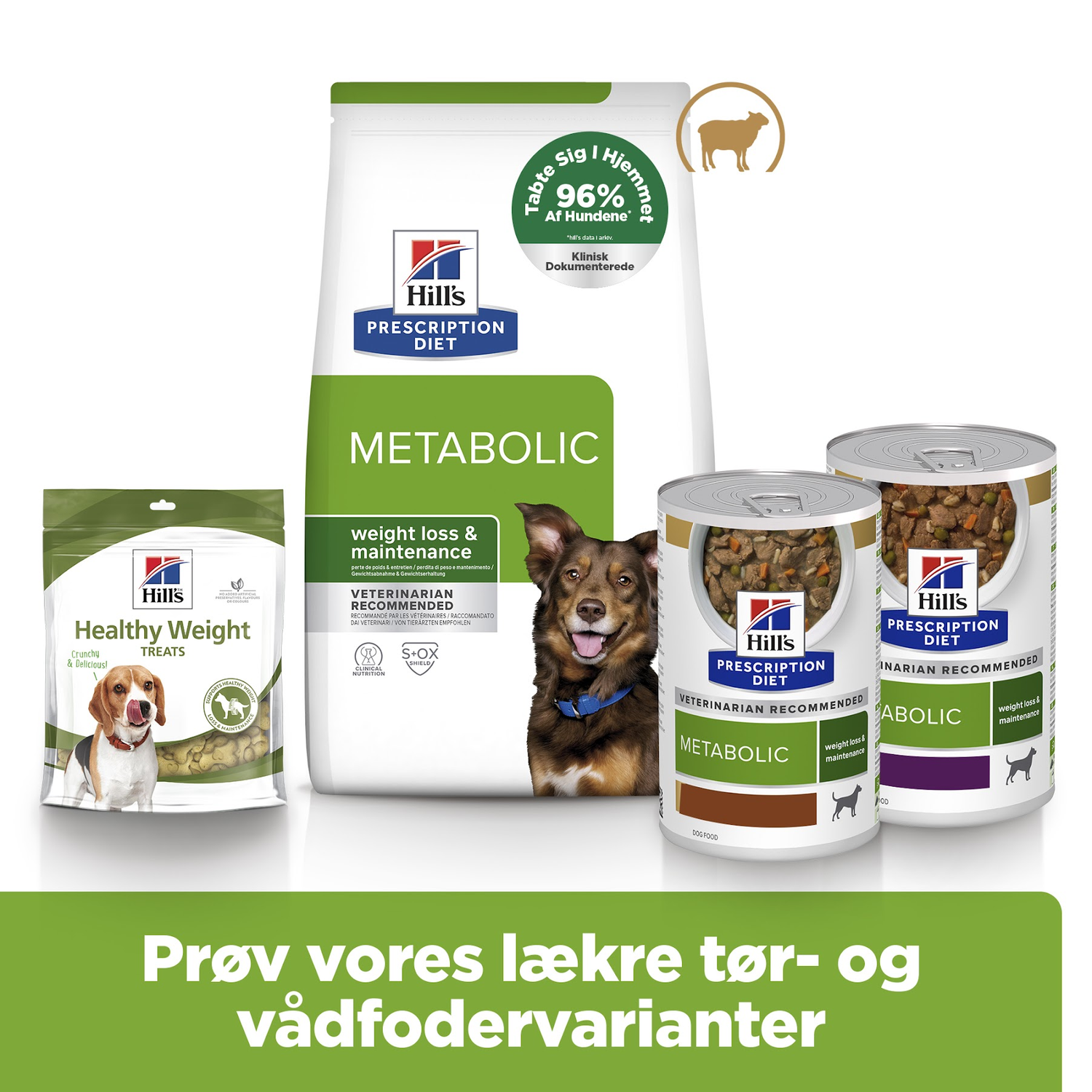 Hill’s Prescription Diet Metabolic Lam & Ris | Effektiv vægttab & vægtkontrol til hunde