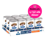 Hill's PRESCRIPTION DIET z/d Food Sensitivities vådfoder til hunde 370g dåser køb 12 stk og spar
