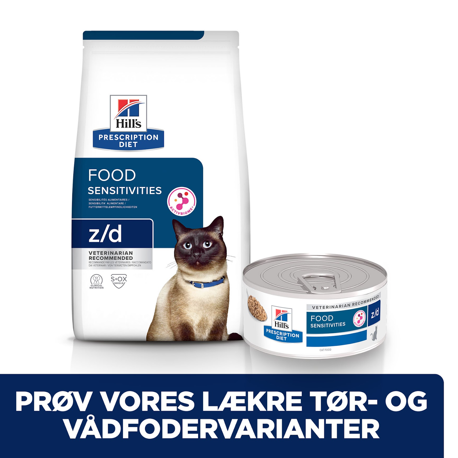Hill’s PRESCRIPTION DIET z/d Food Sensitivities vådfoder til katte – 156g dåser