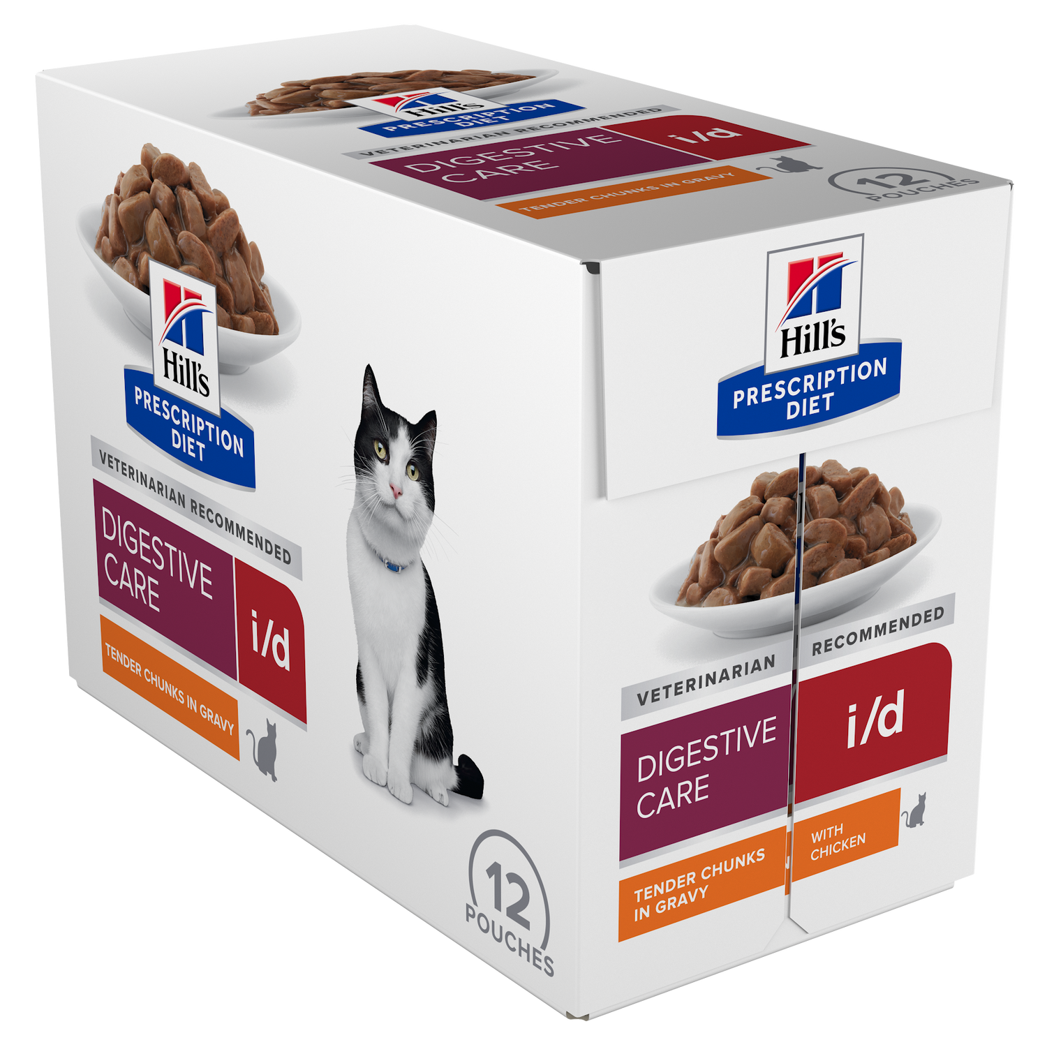 Hill's Prescription Diet i/d vådfoder til katte med mavetarmsygdomme 12x85g