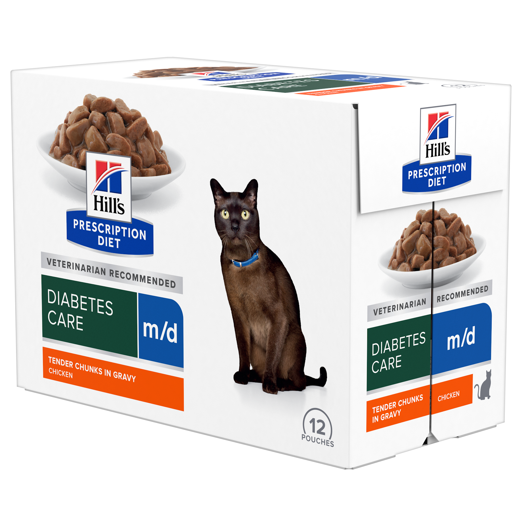 Hill’s PRESCRIPTION DIET m/d vådfoder til katte med kylling - 12x85g