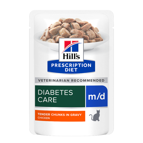 Hill’s PRESCRIPTION DIET m/d vådfoder til katte med kylling – 12x85g