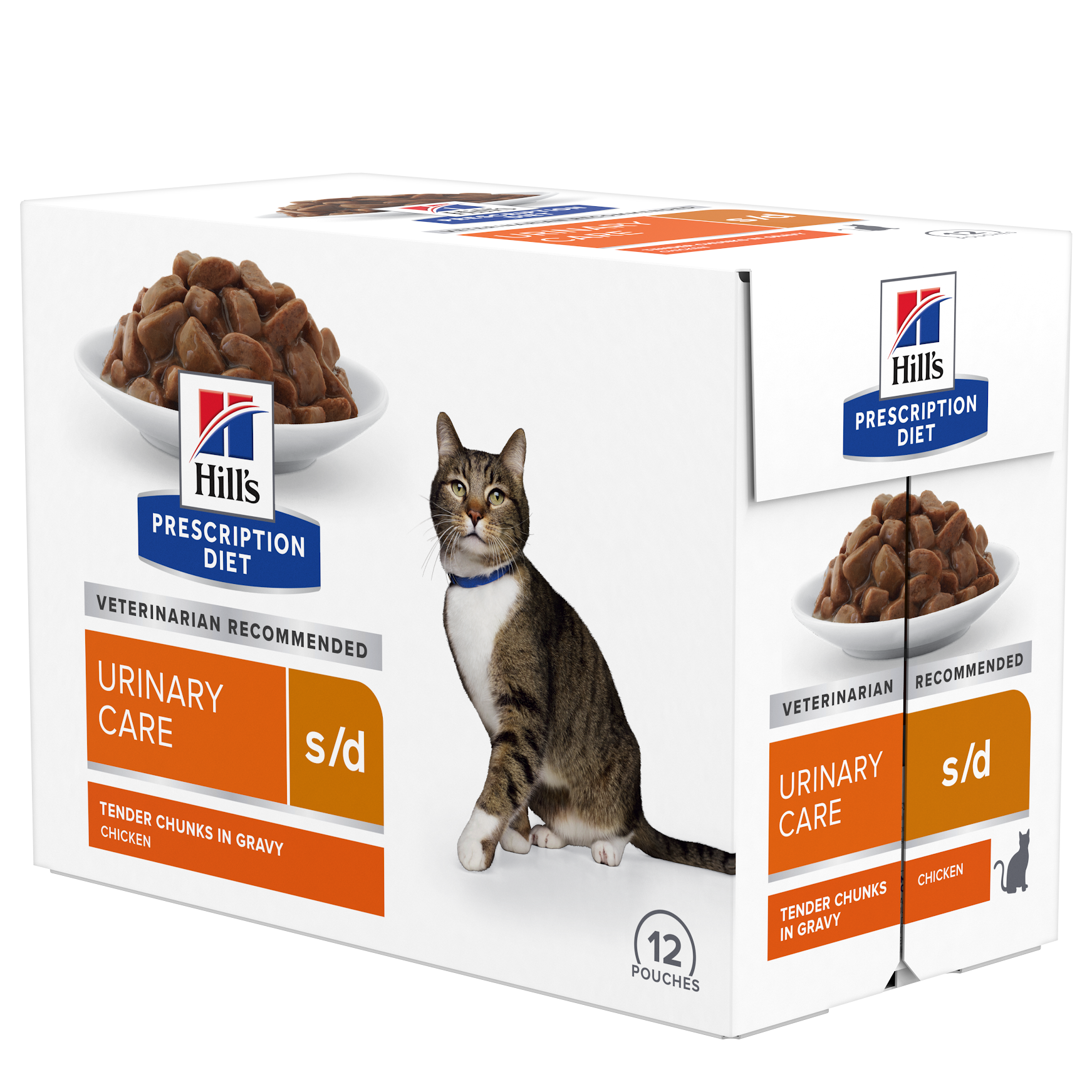 Hill’s PRESCRIPTION DIET s/d Urinary Care vådfoder til katte med kylling - 12x85g