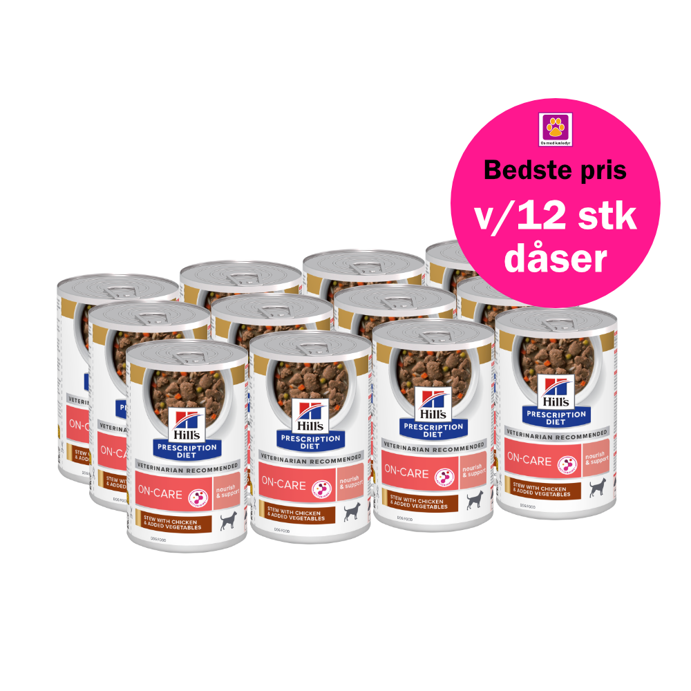 Hill’s Prescription Diet On-Care Stew vådfoder til hunde med kylling & grøntsager