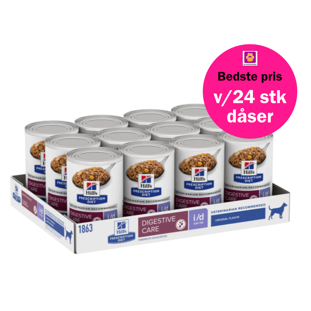 Hill's Prescription diet vådfoder i/d Low fat. Vådfoder på dåse til hunde med mave tarmsygdomme