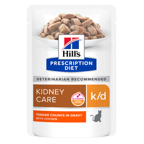 Hill's PRESCRIPTION DIET k/d Kidney Care vådfoder til katte - portionsposer 12x85g