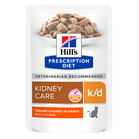 Hill's PRESCRIPTION DIET k/d Kidney Care vådfoder til katte - portionsposer 12x85g