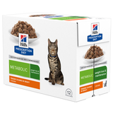 Hill’s PRESCRIPTION DIET Metabolic vådfoder til katte - vægttabsfoder med kylling eller havfisk