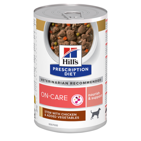 Hill’s Prescription Diet On-Care Stew vådfoder til hunde med kylling & grøntsager