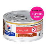 Hill's Prescription Diet On-Care stew til katte med kylling & grøntsager
