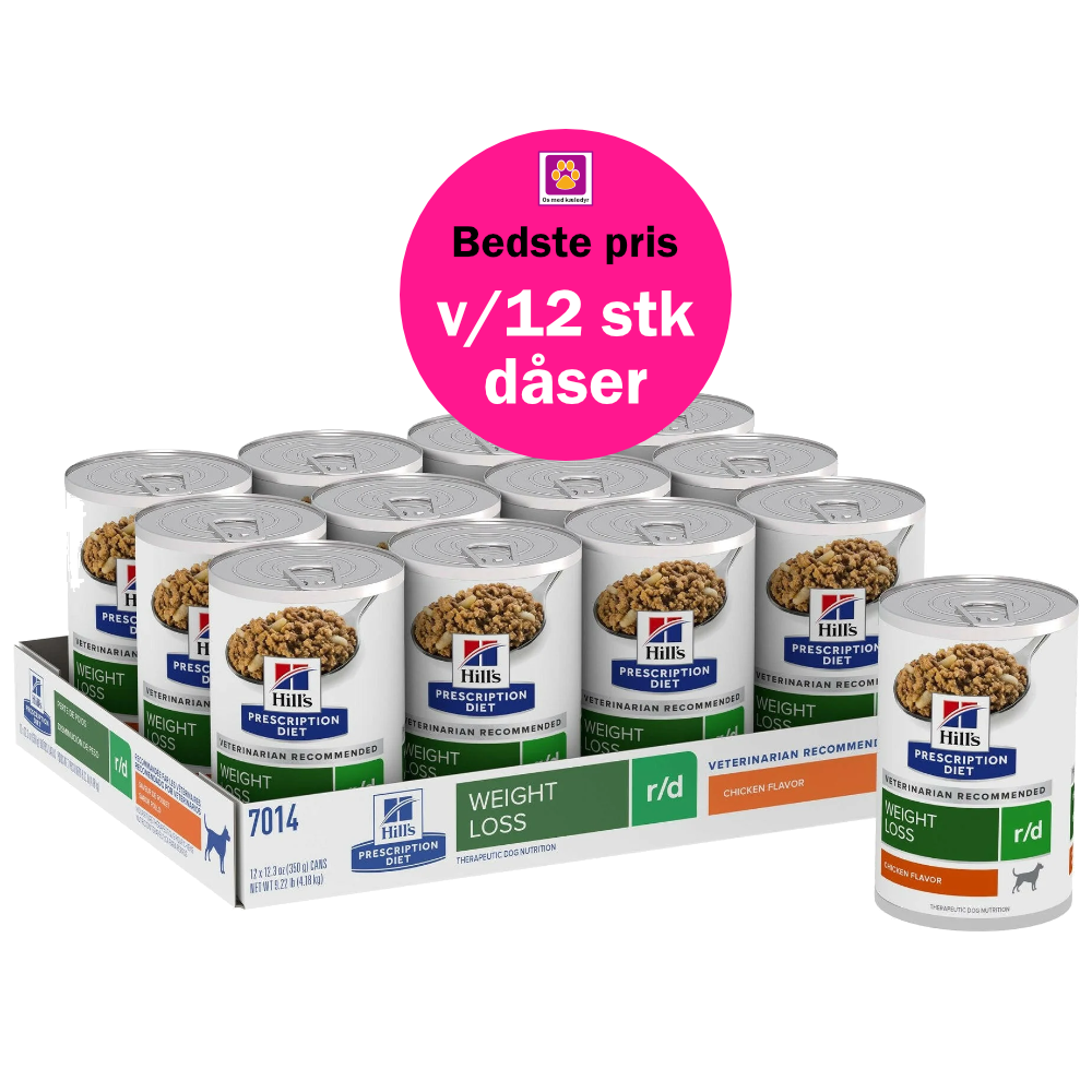 Hill's PRESCRIPTION DIET r/d Weight Reduction vådfoder til hunde med kylling 350g dåse