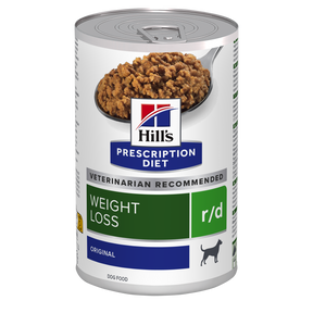 Hill's PRESCRIPTION DIET r/d Weight Reduction vådfoder til hunde med kylling 350g dåse