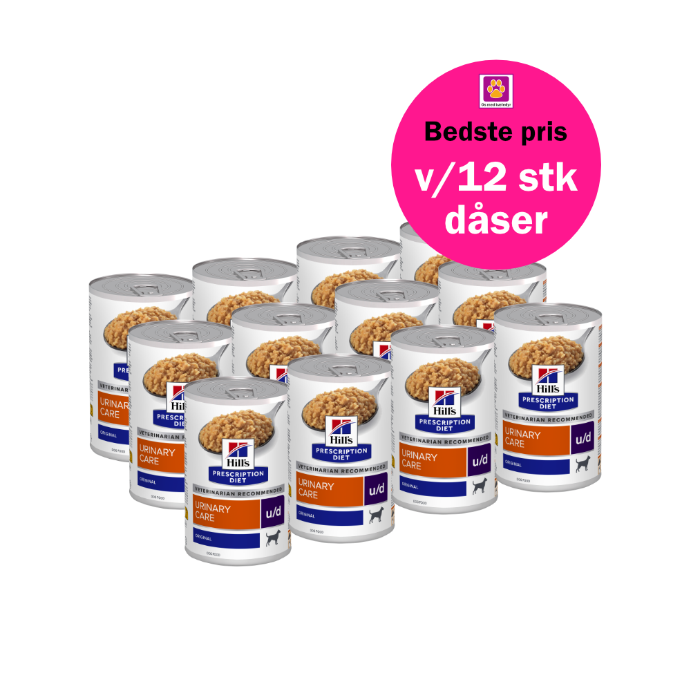 Hill's PRESCRIPTION DIET u/d vådfoder til hunde 370g dåse køb 12 stk og spar 