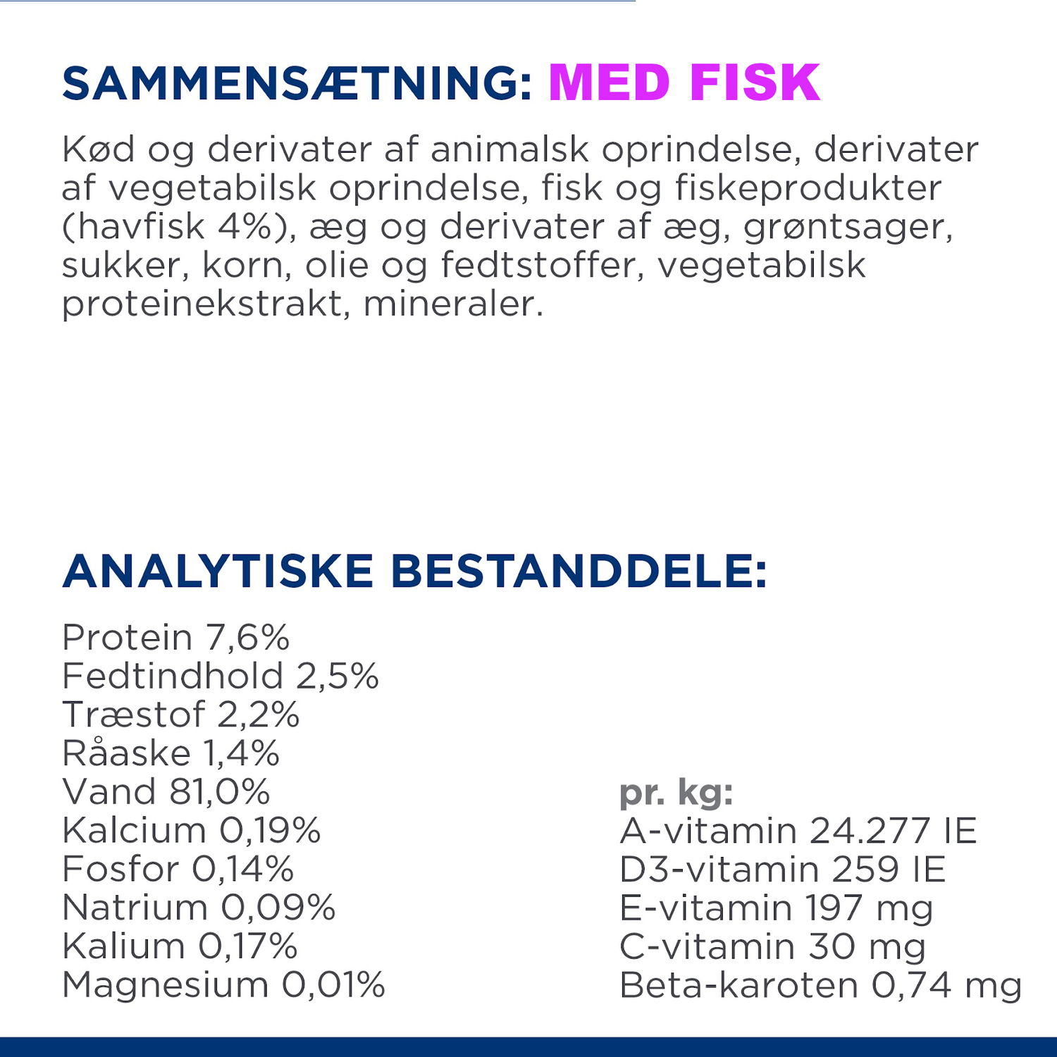 Hill’s PRESCRIPTION DIET Metabolic vådfoder til katte - vægttabsfoder med kylling eller havfisk