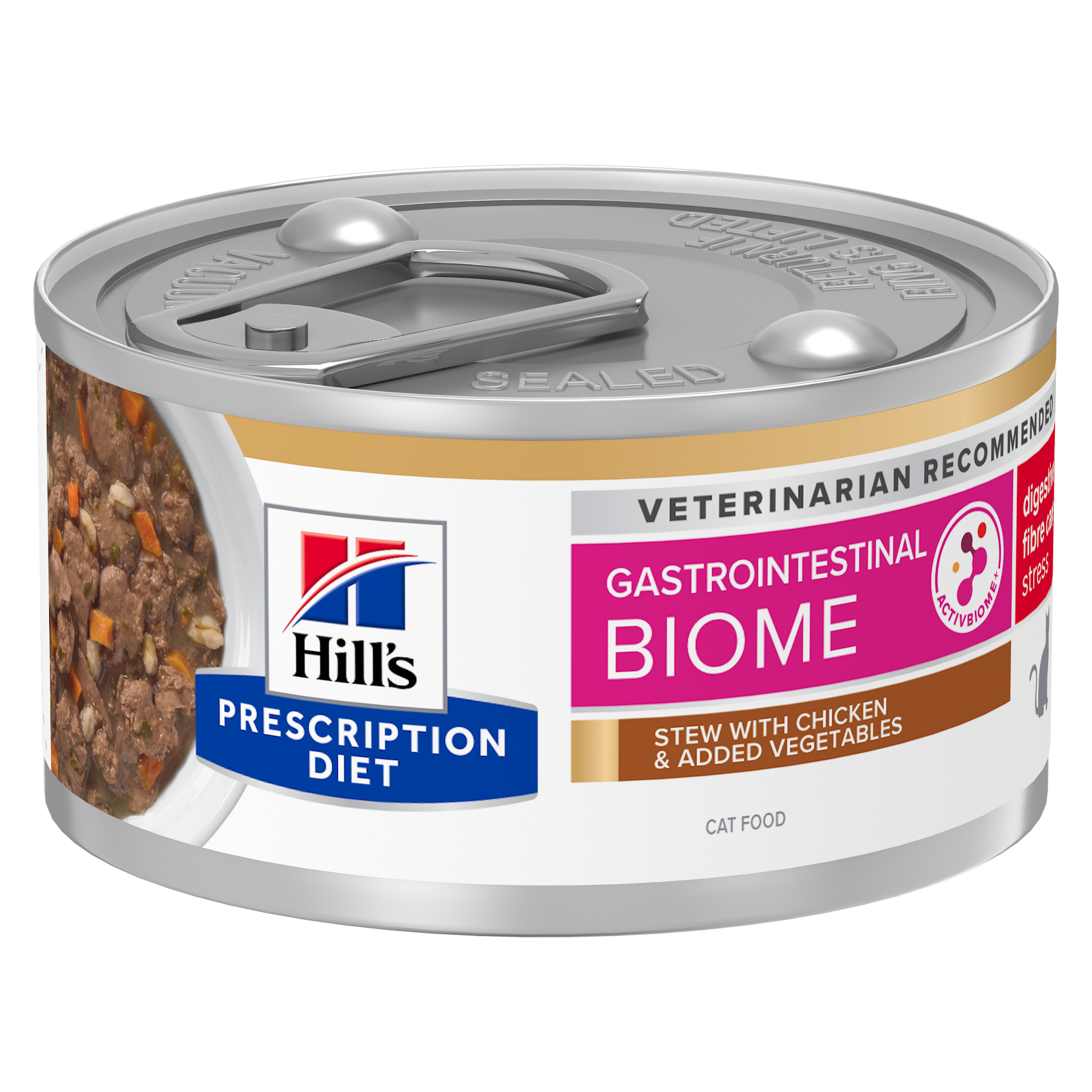 Hill's Prescription Diet Gastrointestinal Biome Stress Stew til katte med kylling og tilsatte grøntsager