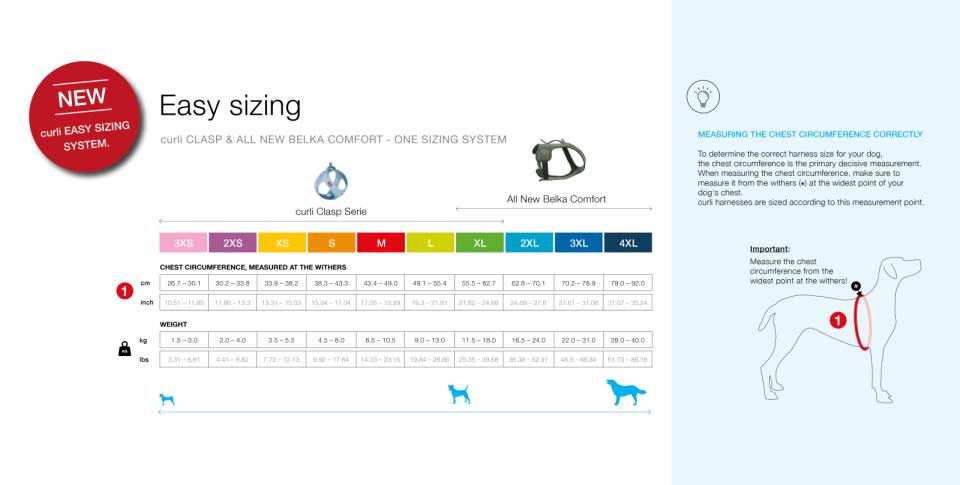 CURLI VEST Clasp Cord hundesele - Sort