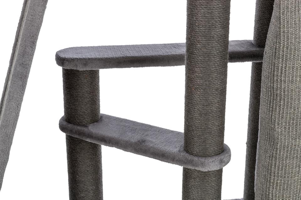 Kradsetårn Active højde 122 cm, med klatrerampe