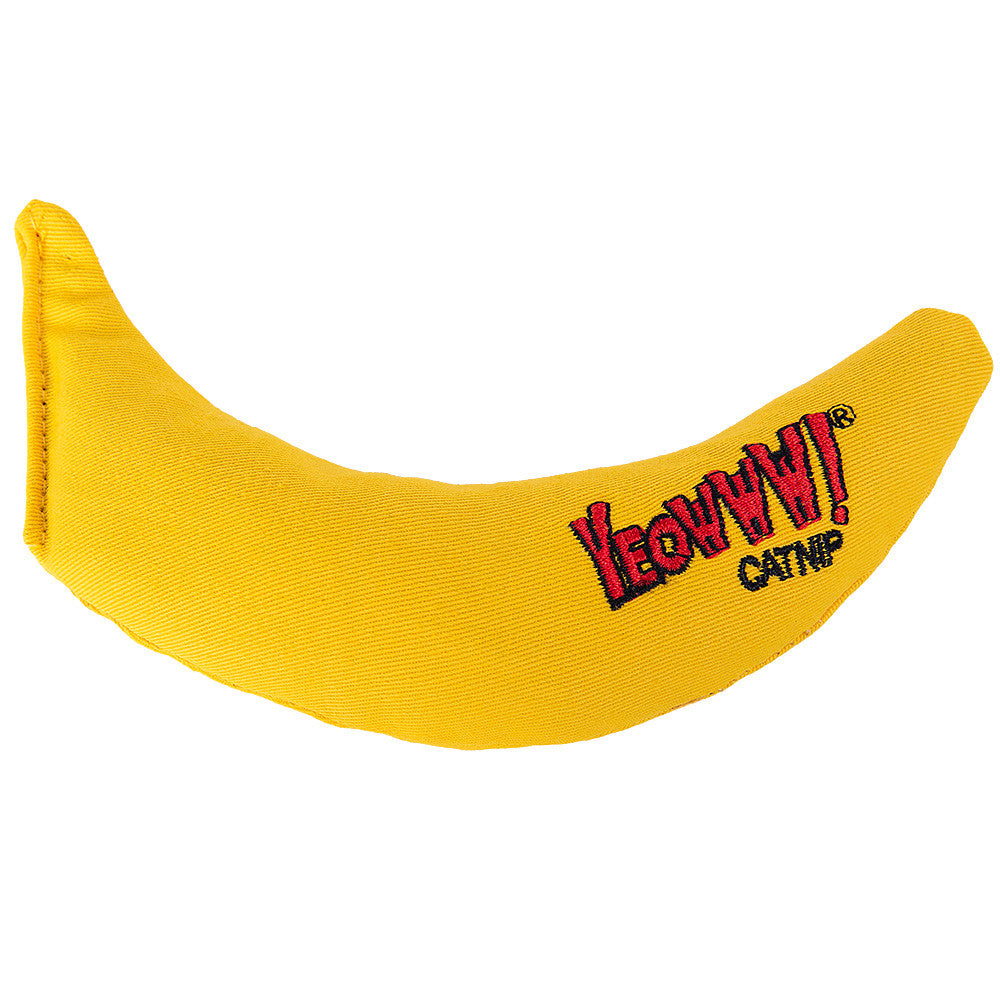 Katte legetøjs banan med Catnip, Yeowww! Chi-CAT-a Banana