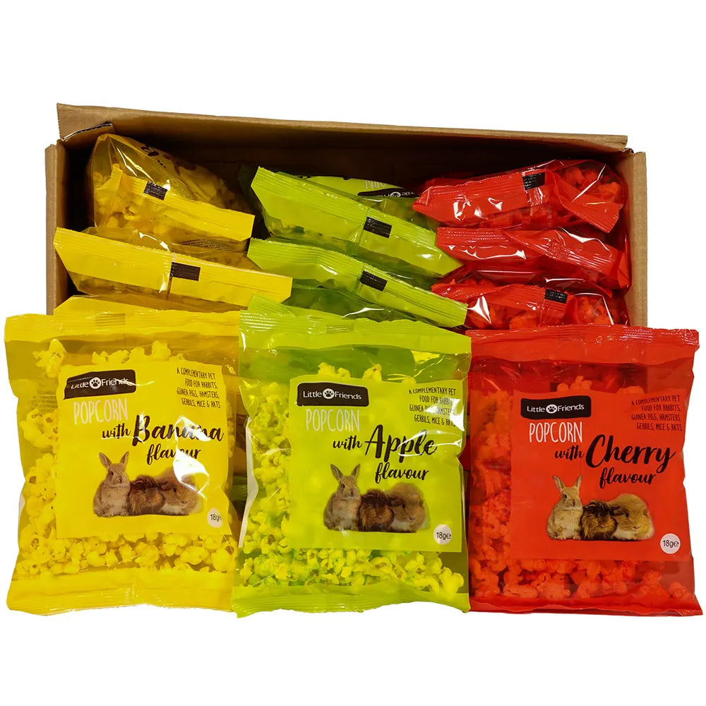 Gnaversnacks popkorn med smag, 3 varianter