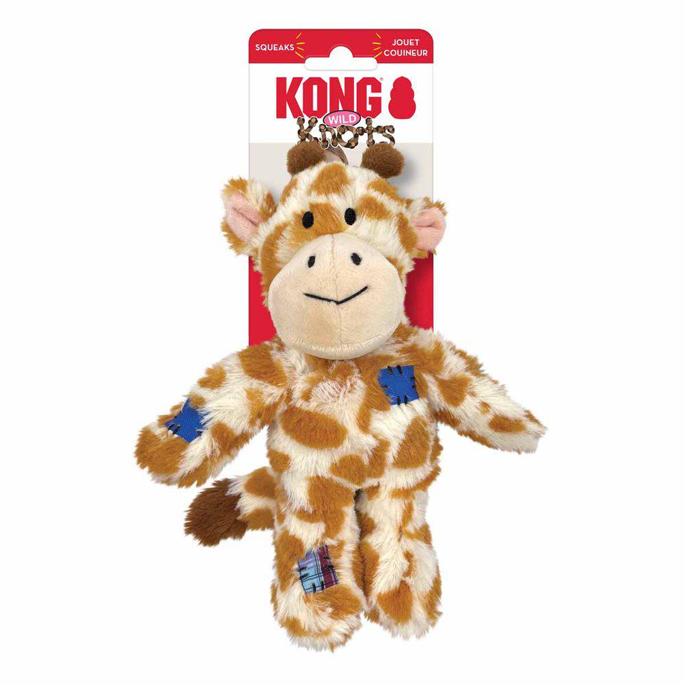KONG Wild Knots Giraffe – Holdbart og Blødt Hundelegetøj