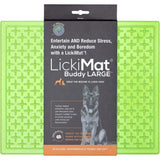 Hundeskål med dupper, Lickimat Buddy, til aktivering til hunde og katte er en stor hundemåtte lavet af TPR-materiale.