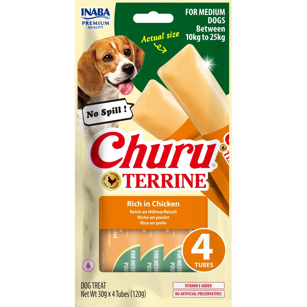 Godbid til hunde Churu  - Terrine Dog Treats Chicken
