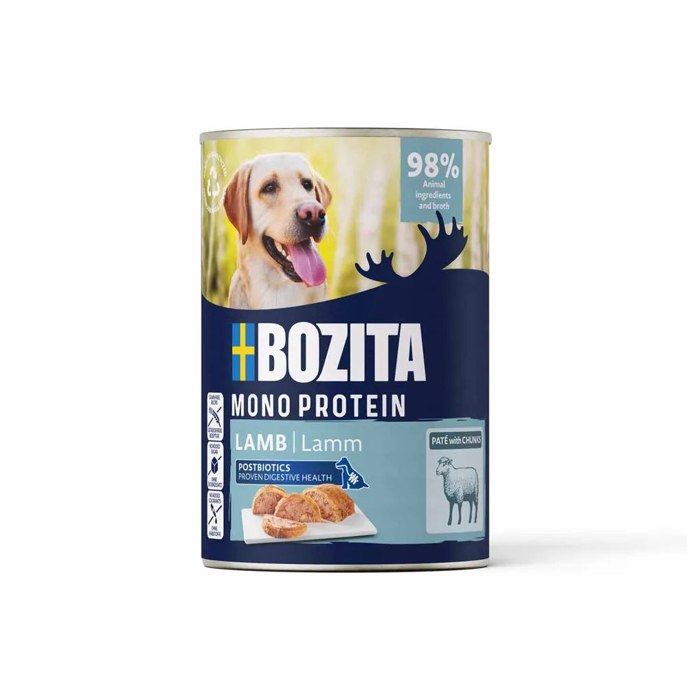 Vådfoder MONOPROTEIN til hunde med lam.