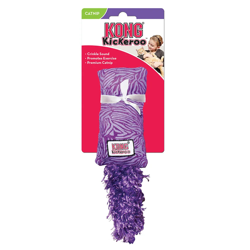 Kong Kickeroo kitten, med katteurt(catnip), krammepude til katte