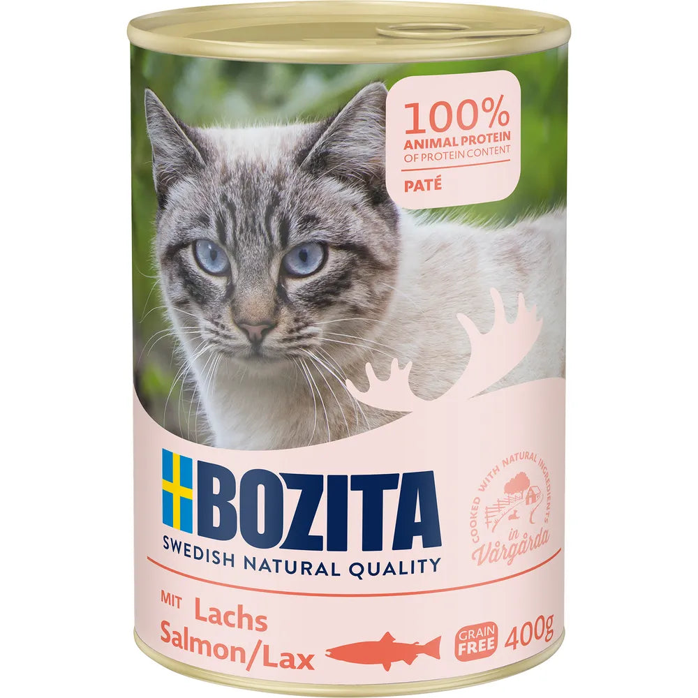 Bozita Paté med laks 400 g - Vådfoder til voksne katte