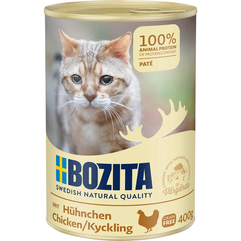 Bozita Paté med kylling 400 g - Vådfoder til voksne katte
