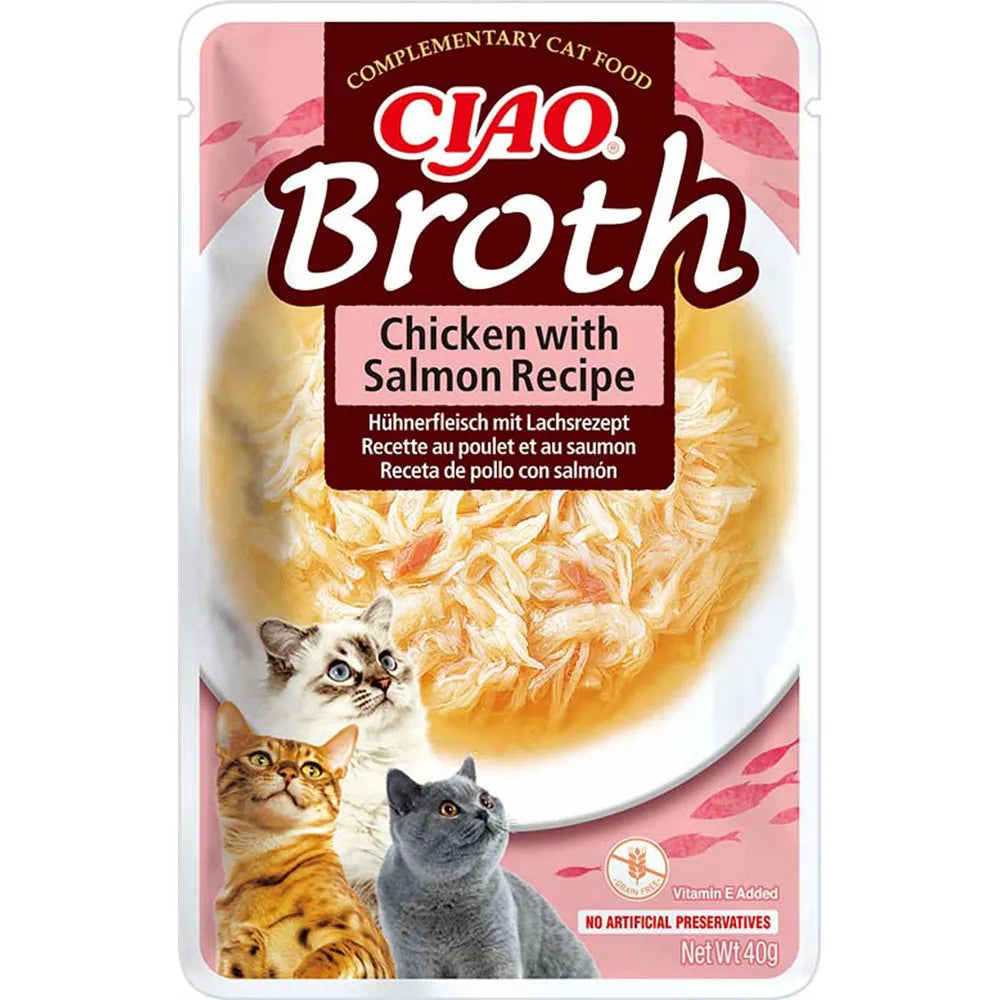 Chicken Broth kyllingebryst strimler & laks i sovs -kornfri