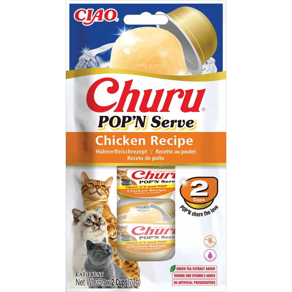 Kattegodbid, Churu Pop'n Serve Kylling , nem at servere