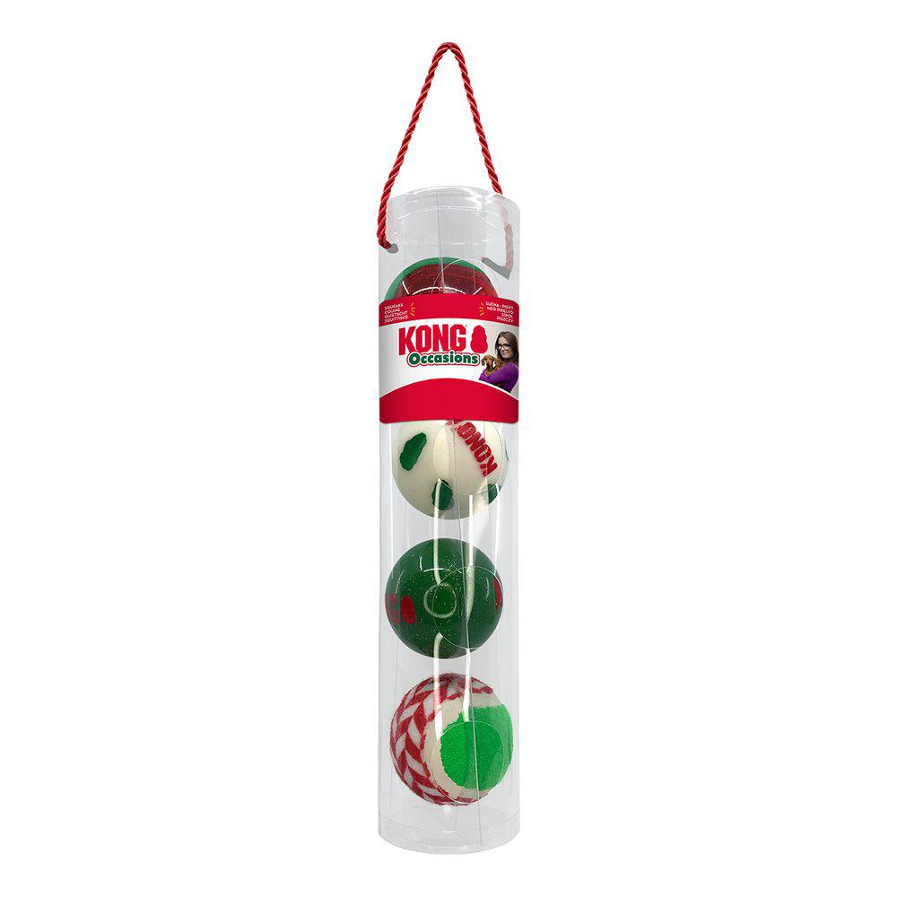 Kong - Holiday Occasions Balls 4-pak medium