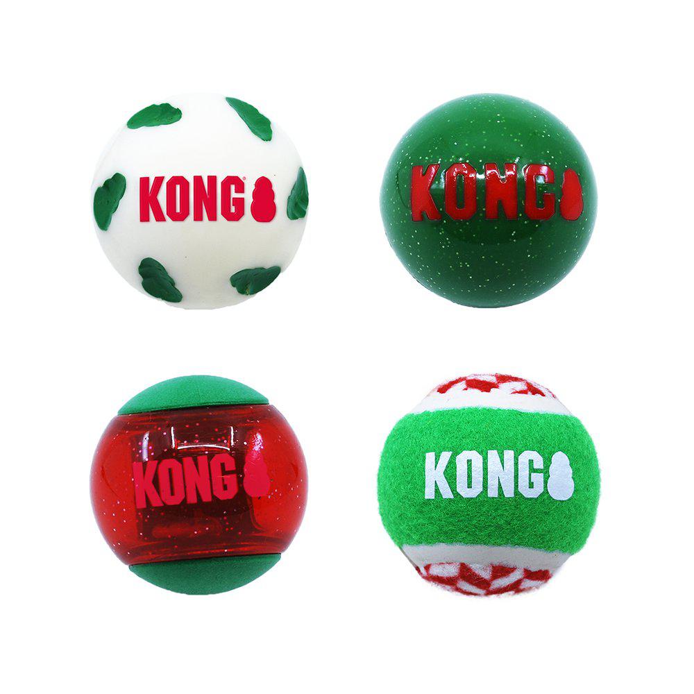 Kong - Holiday Occasions Balls 4-pak medium