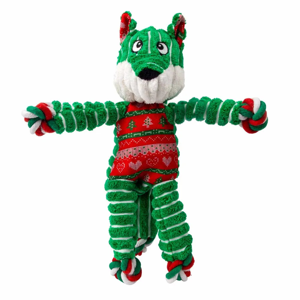 Julebamse fra kong - Holiday Floppy Knots Fox S/M