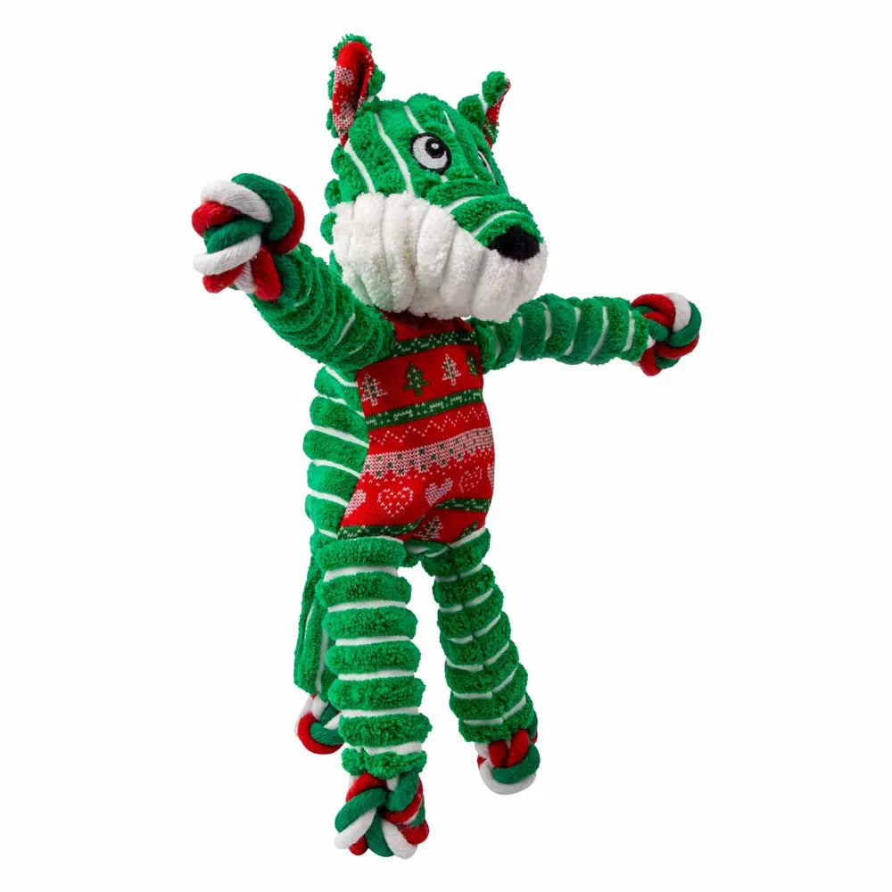 Julebamse fra kong - Holiday Floppy Knots Fox S/M