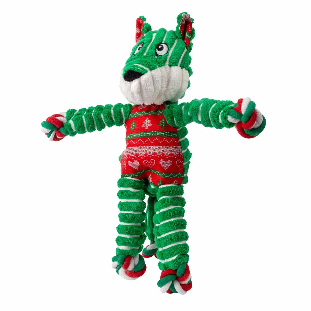 Julebamse fra kong - Holiday Floppy Knots Fox S/M