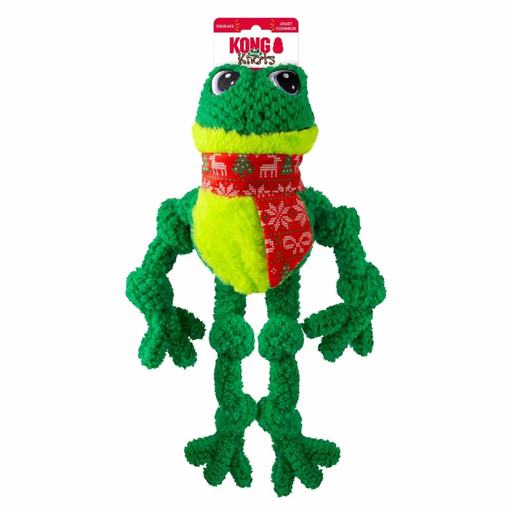 Hundebamse fra kong - Holiday Wild Knots Frø L/XL