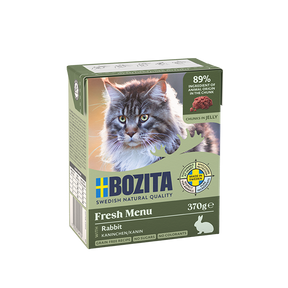 Bozita Chunks in Jelly med Kanin – Kornfrit vådfoder med vildtsmag