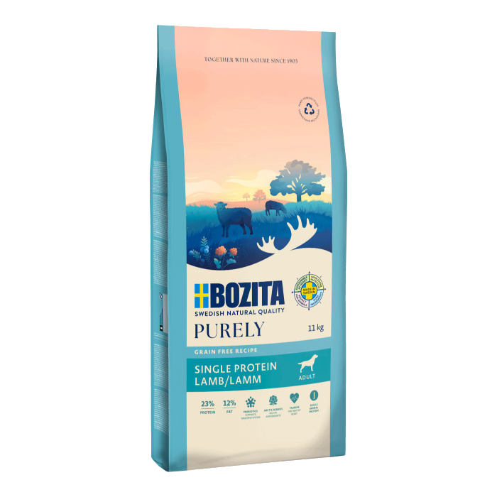 Bozita Purely Adult Lam – Kornfrit fuldfoder til voksne hunde