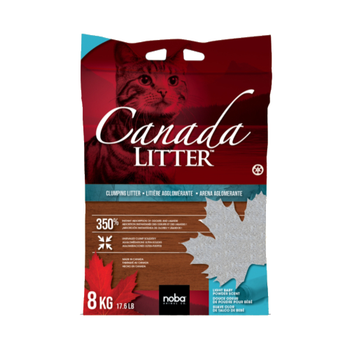 CANADA LITTER 8 & 12 kg, KLUMPENDE BABY, LAVENDEL ELLER USCENTRET