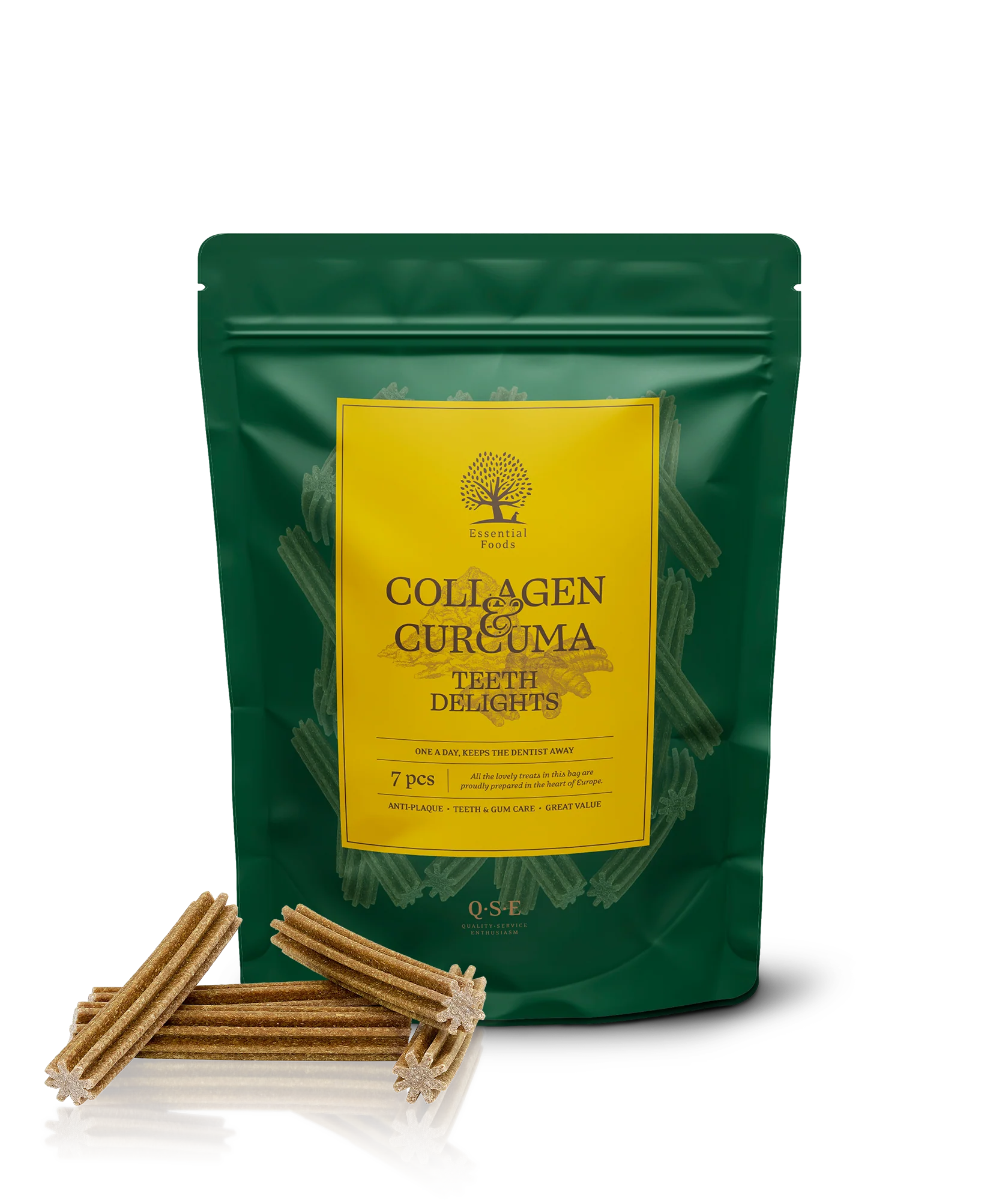 ESSENTIAL Grain Free Collagen Teeth Delights 7 stk - god tyggeaktivitet
