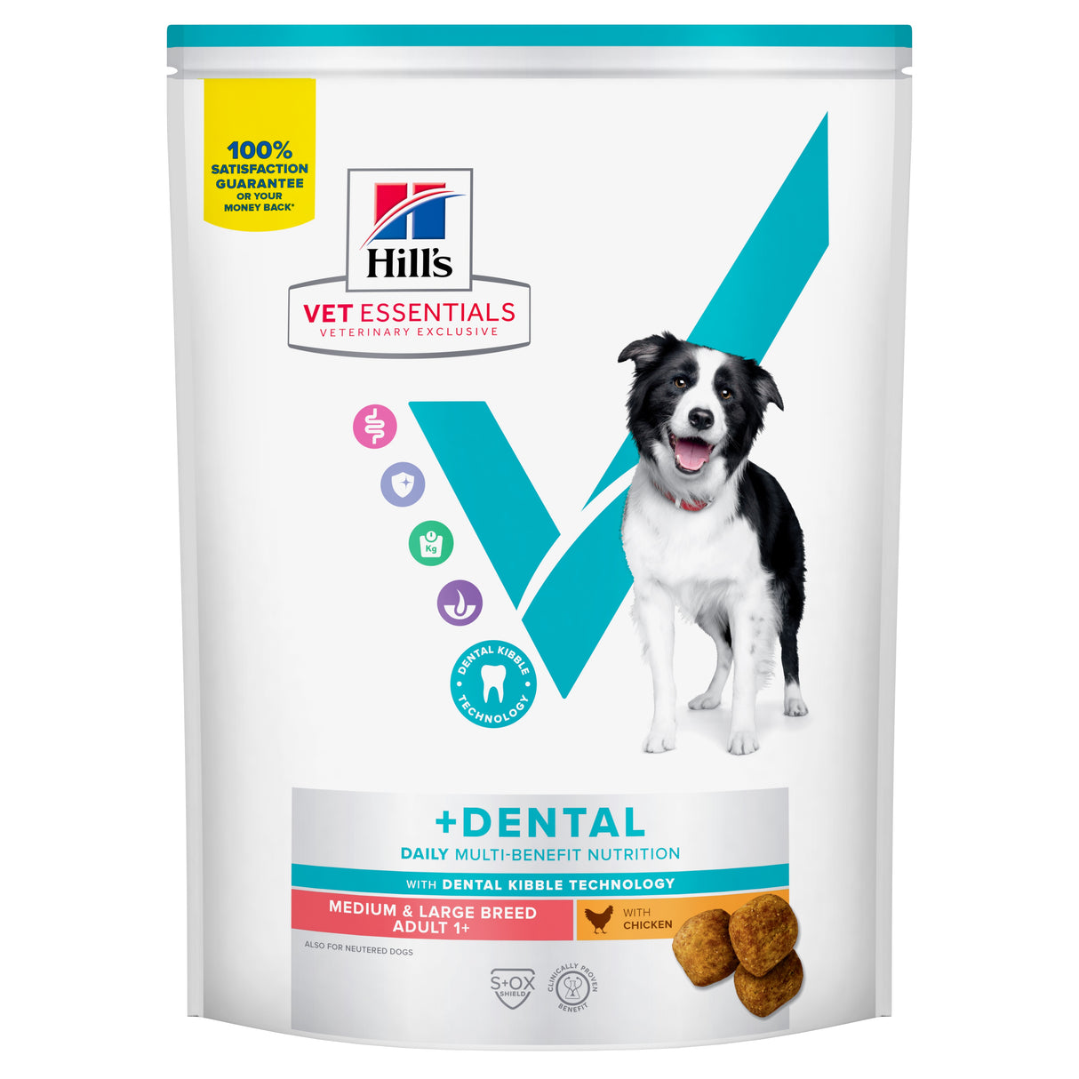 Hills VE +Dental Medium & Large Breed Adult Dog, 10 kg, Kylling