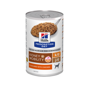 Hill’s Prescription Diet k/d + Mobility vådfoder til hunde med smag af kylling 370g