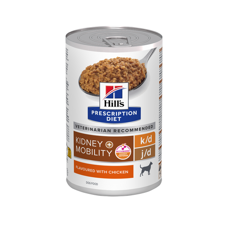 Hill’s Prescription Diet k/d + Mobility vådfoder til hunde med smag af kylling 370g