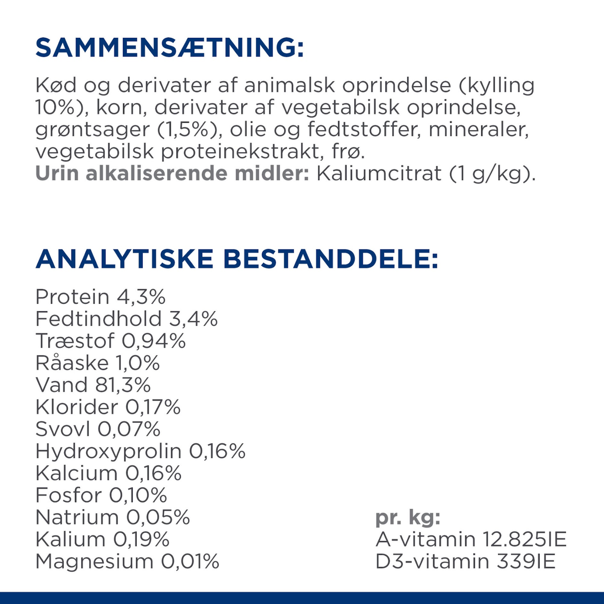 Hill's PRESCRIPTION DIET c/d Multicare Urinary Care Stew dåsefoder til hunde med kylling og tilsatte grøntsager