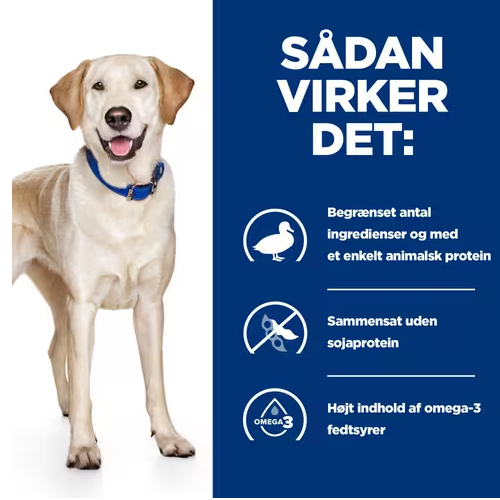 Hill's PRESCRIPTION DIET d/d Food Sensitivities tørfoder til hunde med and & ris